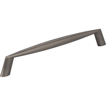 160 Mm Center-to-Center Brushed Pewter Zachary Cabinet Pull